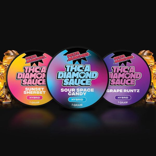 this is a photo of THCA Diamond Sauce Bundle Delta Munchies