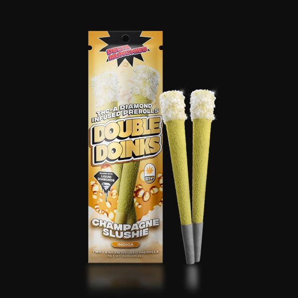 a picture image of prerolls double doinks champagne slushie delta munchies